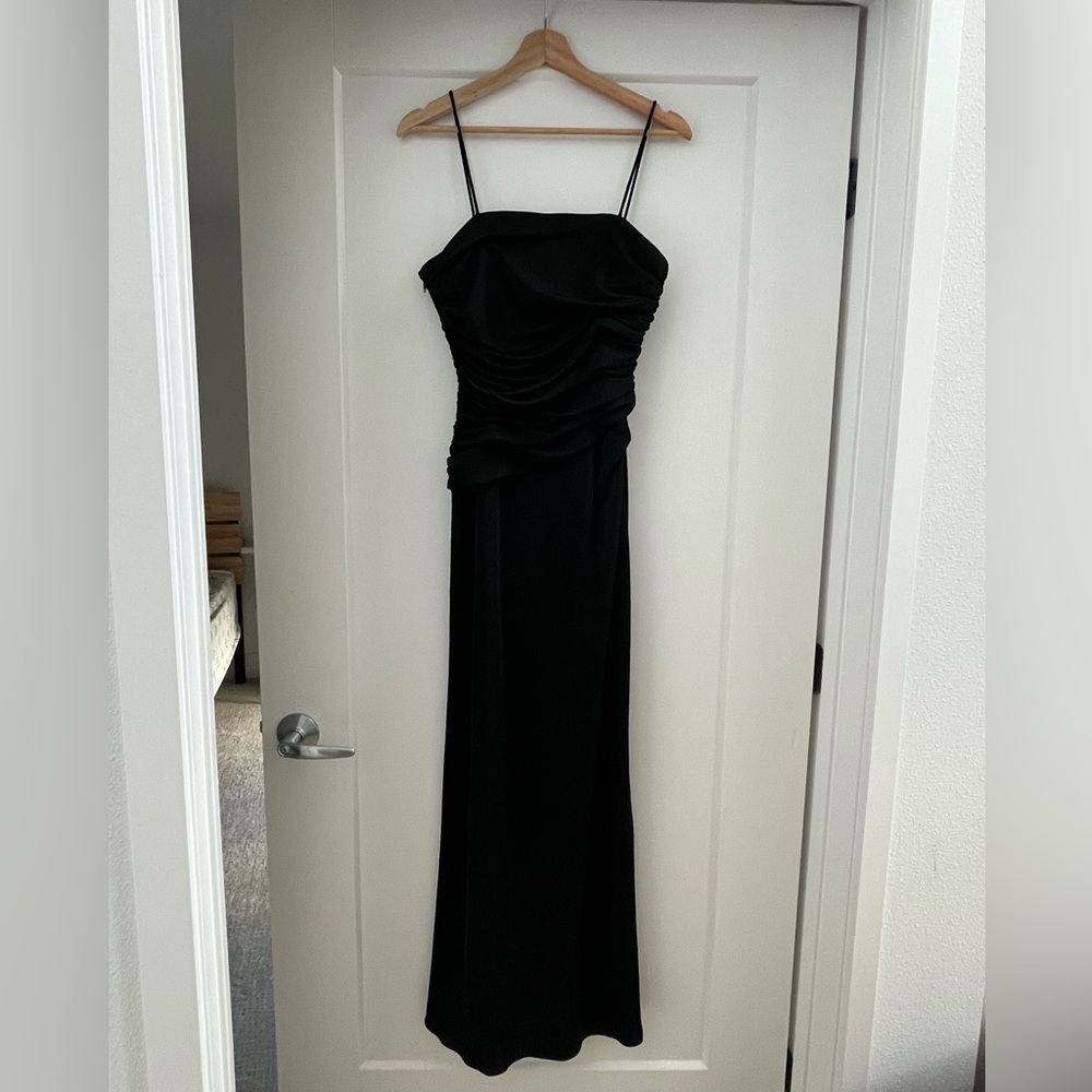 JS Collections Classic Black Gown